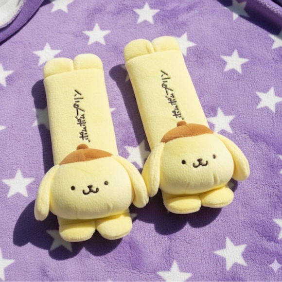 Pompompurin Seatbelt Covers Set - Picture 2 of 8